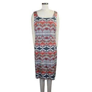 Peserico EUC Printed Stretch Cotton Dress 46/10